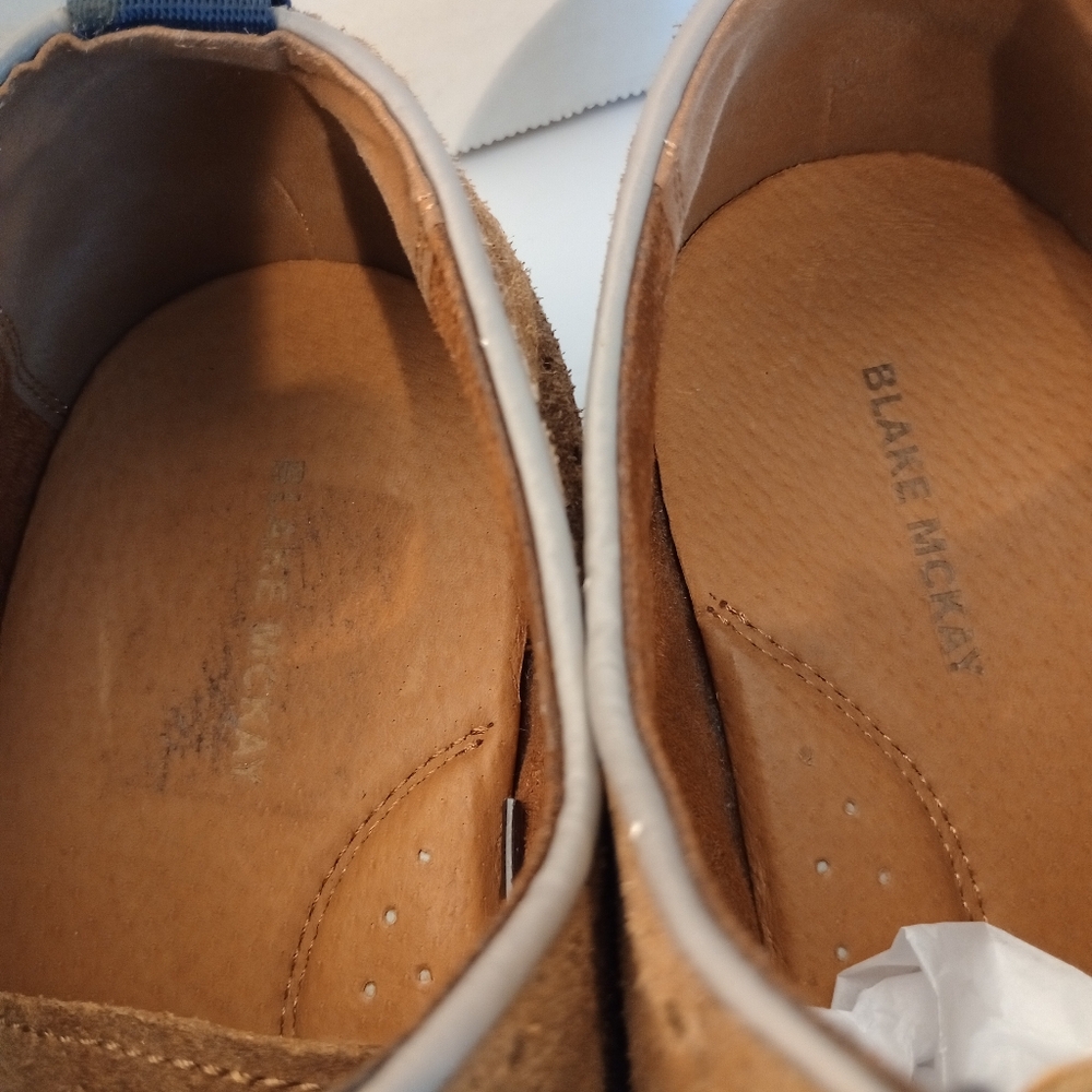 BRAND NEW Blake Mckay Carson Oxfords Men's Size 9.5 M Dark Tan - Picture 8 of 12